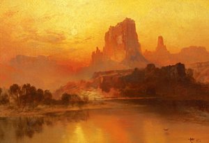 The Golden Hour by Thomas Moran